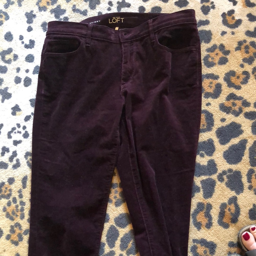 Loft modern fit skinny leg corduroy